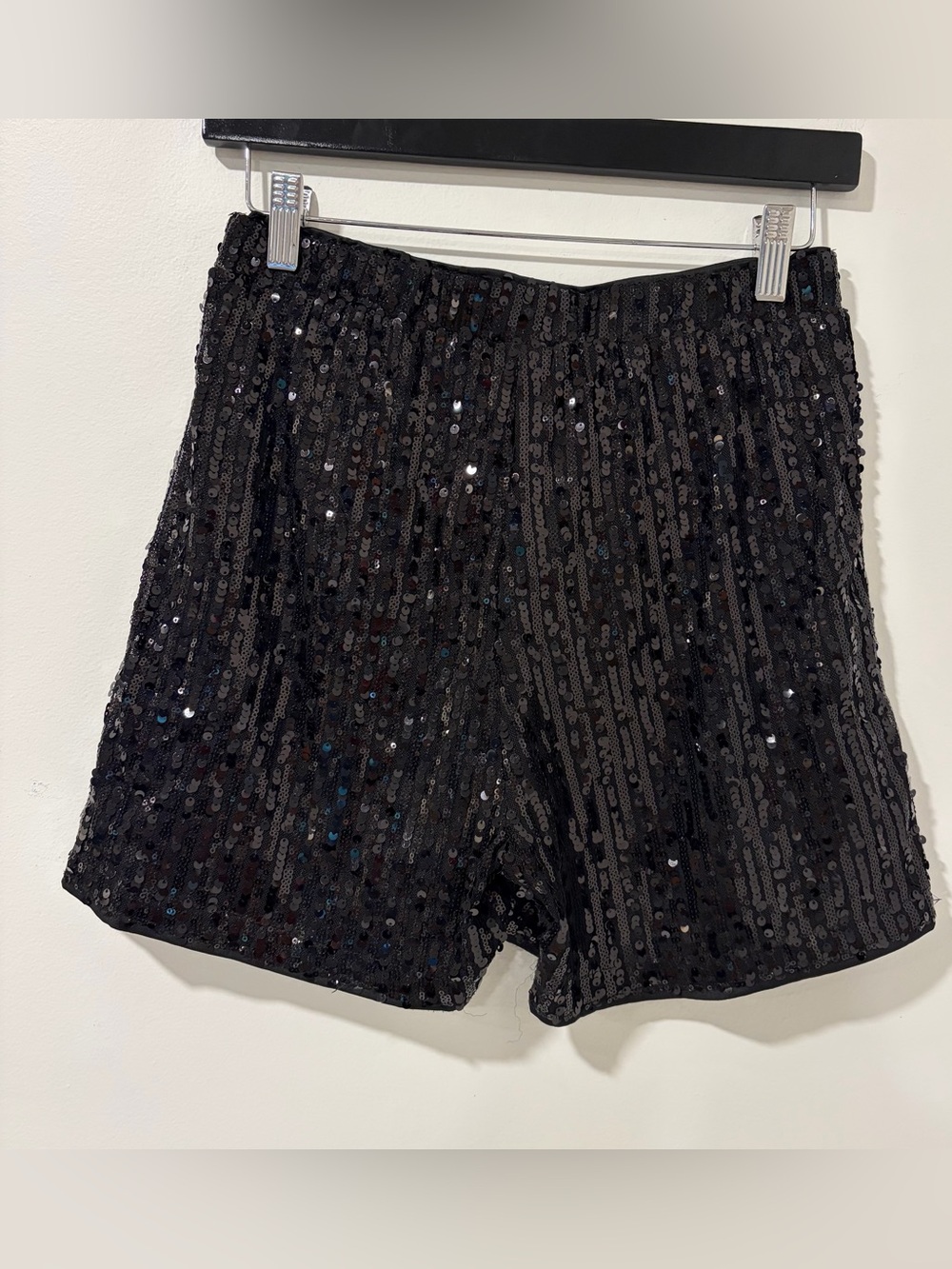 Black Sequin Women’s Party Shorts medium